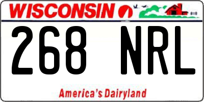 WI license plate 268NRL