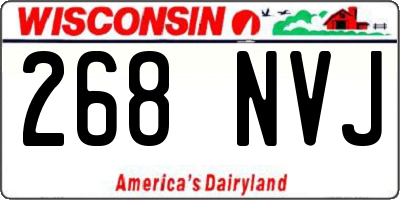 WI license plate 268NVJ
