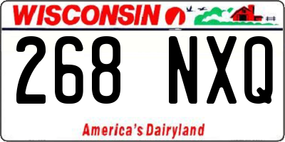 WI license plate 268NXQ