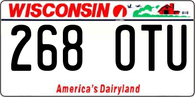 WI license plate 268OTU