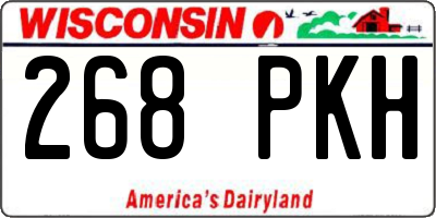 WI license plate 268PKH