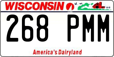 WI license plate 268PMM