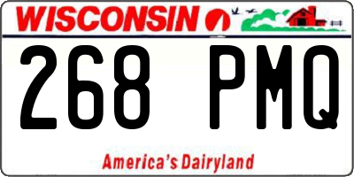 WI license plate 268PMQ