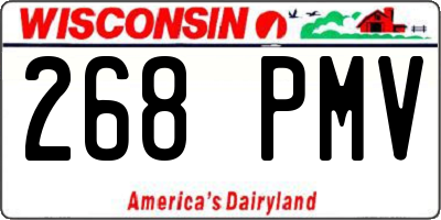 WI license plate 268PMV