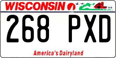 WI license plate 268PXD