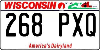 WI license plate 268PXQ