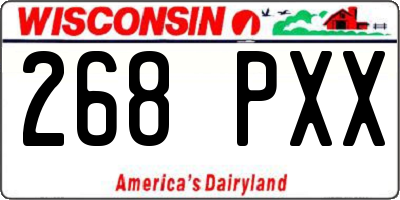 WI license plate 268PXX
