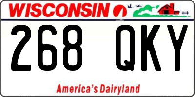 WI license plate 268QKY