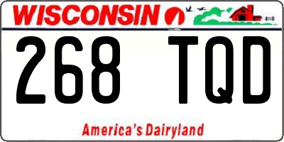 WI license plate 268TQD