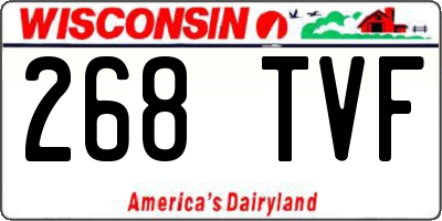 WI license plate 268TVF