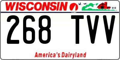WI license plate 268TVV