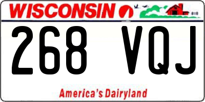 WI license plate 268VQJ