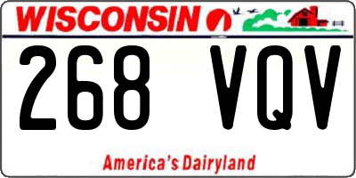 WI license plate 268VQV