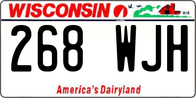 WI license plate 268WJH