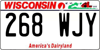 WI license plate 268WJY