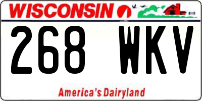WI license plate 268WKV