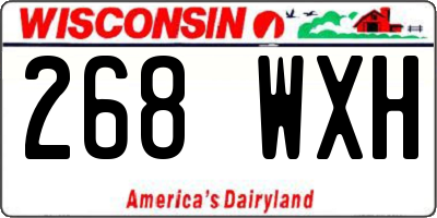 WI license plate 268WXH