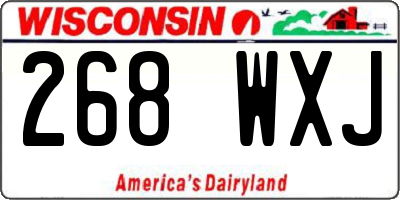WI license plate 268WXJ