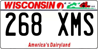 WI license plate 268XMS