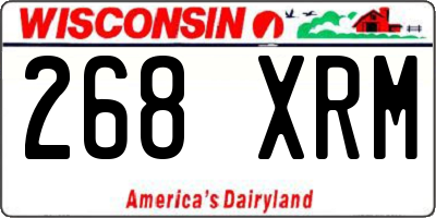 WI license plate 268XRM