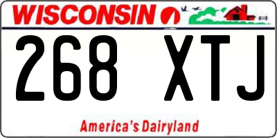 WI license plate 268XTJ
