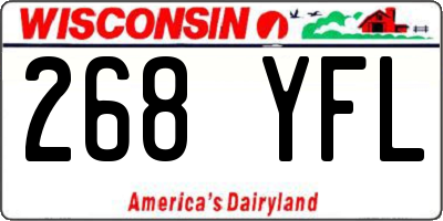 WI license plate 268YFL