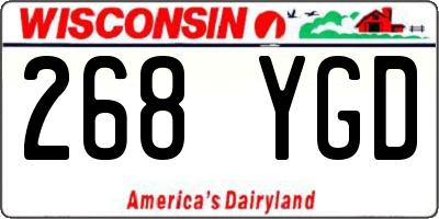 WI license plate 268YGD