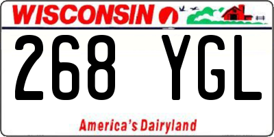 WI license plate 268YGL