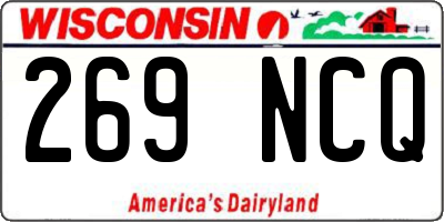 WI license plate 269NCQ