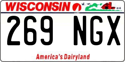 WI license plate 269NGX