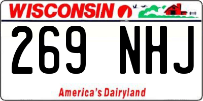 WI license plate 269NHJ