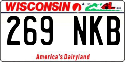 WI license plate 269NKB