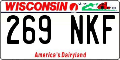 WI license plate 269NKF