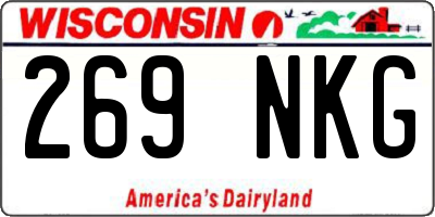 WI license plate 269NKG