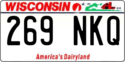 WI license plate 269NKQ