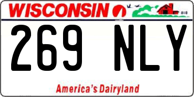 WI license plate 269NLY