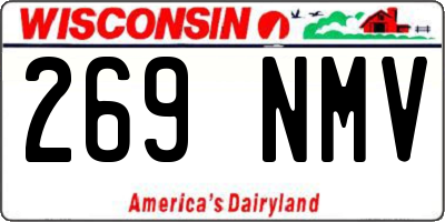 WI license plate 269NMV