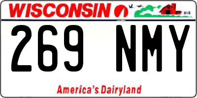 WI license plate 269NMY