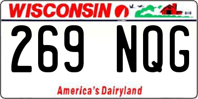 WI license plate 269NQG