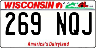 WI license plate 269NQJ