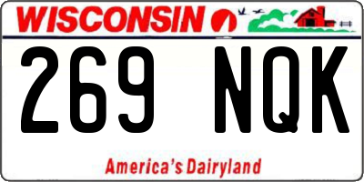 WI license plate 269NQK