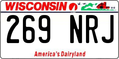 WI license plate 269NRJ