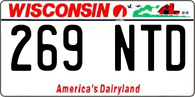 WI license plate 269NTD