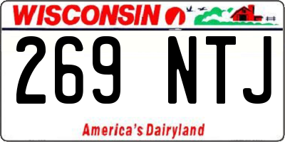 WI license plate 269NTJ