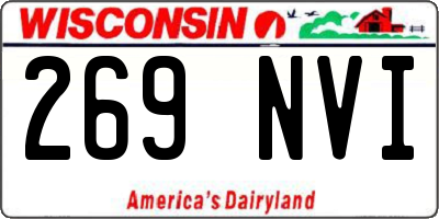 WI license plate 269NVI