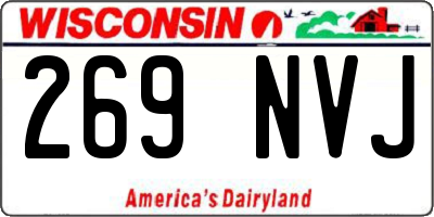 WI license plate 269NVJ