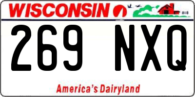 WI license plate 269NXQ