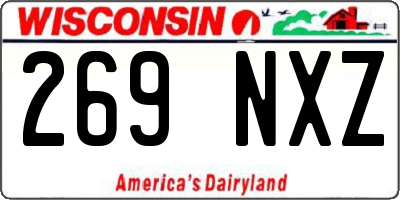 WI license plate 269NXZ