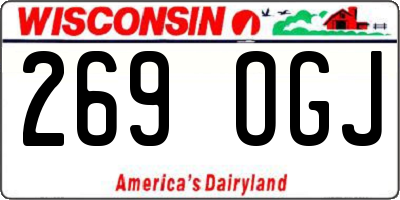 WI license plate 269OGJ
