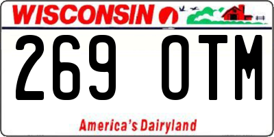 WI license plate 269OTM